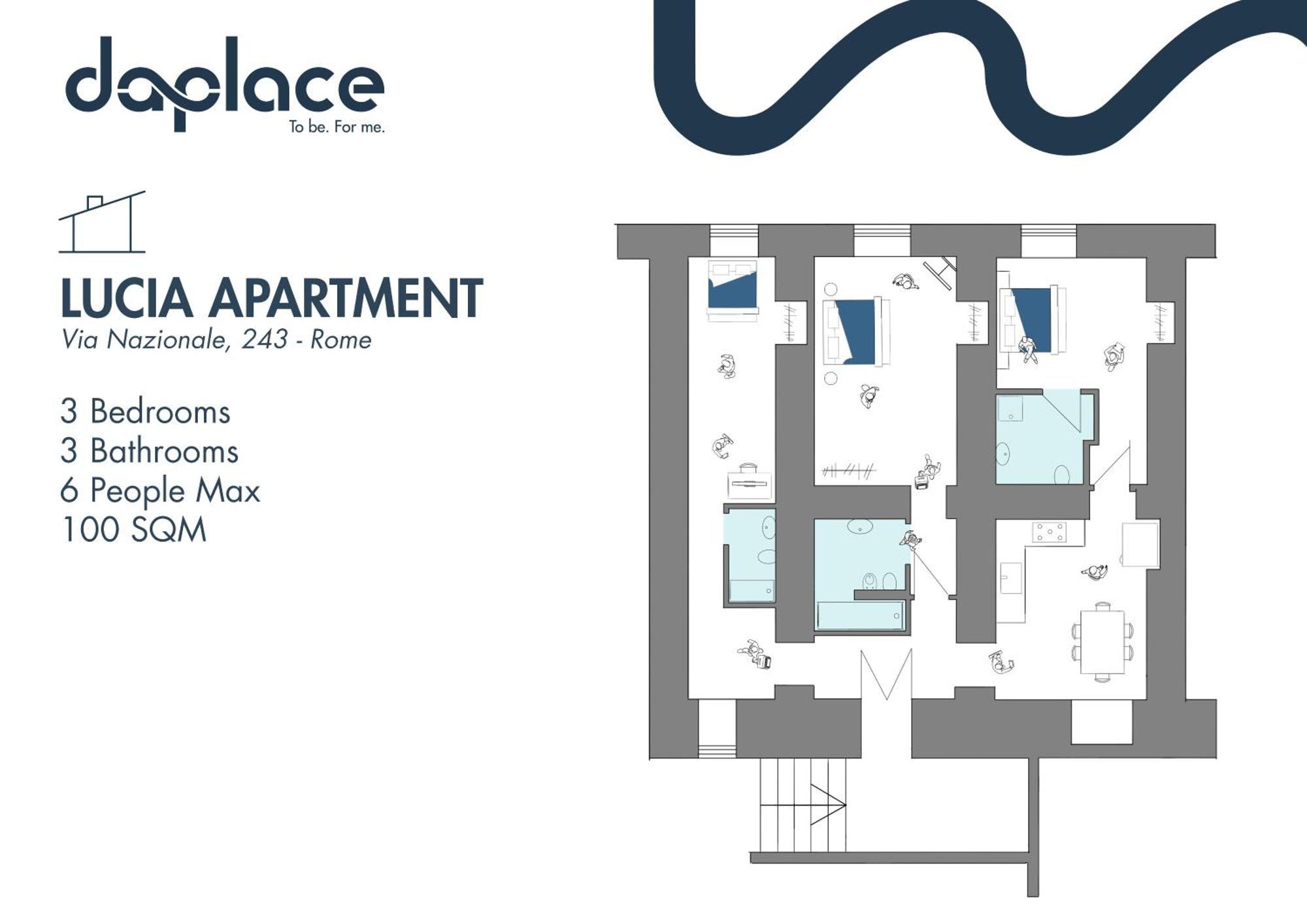 Daplace - Lucia Apartment Rom Exterior foto